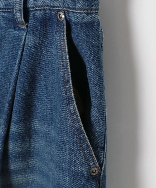 PBLIM（ページボーイリム）の「《UNISEX》エイジングデニム（デニムパンツ・レディース・ブルー/ブラック・LARGE/MEDIUM）」の4枚目の写真