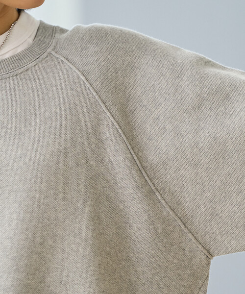 FREAK'S STORE（フリークスストア）の「＜マシーンウォッシャブル＞ スウェットライクニット プルオーバー（ニット/セーター・レディース・ピンク/ライトグレー/ネイビー/ナチュラル/ブラック/サックスブルー・ﾌﾘ-）」の20枚目の写真