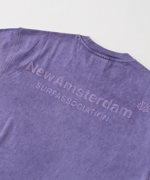 JOURNAL STANDARD relume(ジャーナルスタンダード レリューム)の「NEW AMSTERDAM SURF ASSOCIATION LOGO TEE WASHED EMBRO 2501102001/002(Tシャツ/カットソー・メンズ・ブラック/パープル・MEDIUM/LARGE)」の7枚目の写真