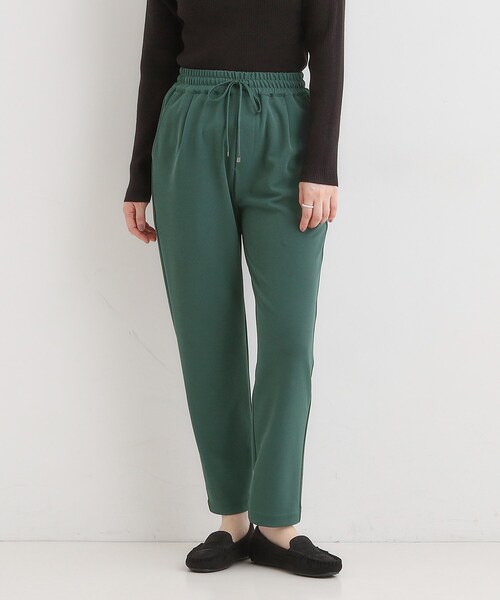 SHOO・LA・RUE（シューラルー）の「【S-3L/洗濯後しわになりにくい】スマートに見える イージーテーパードパンツ（その他パンツ・レディース・ベージュ/グリーン/チャコールグレー/レッド系1/ブラック・01/05/04/03/02）」の10枚目の写真