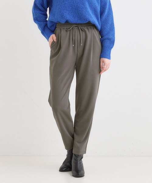 SHOO・LA・RUE（シューラルー）の「【S-3L/洗濯後しわになりにくい】スマートに見える イージーテーパードパンツ（その他パンツ・レディース・ベージュ/グリーン/チャコールグレー/レッド系1/ブラック・01/05/04/03/02）」の14枚目の写真