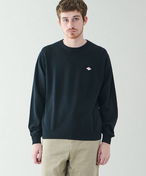 DANTON ラムウールクルーネックニットプルオーバー　40 DANTON | ラムウール クルーネックニットプルオーバー MEN