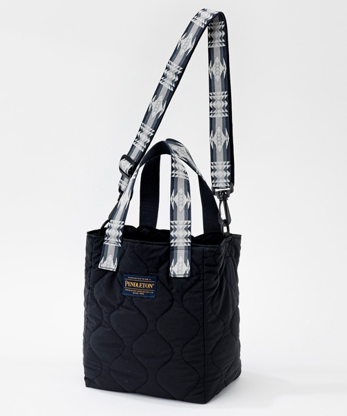 PENDLETON(ペンドルトン)の「PENDLETON/ペンドルトン キルティング トートバッグ(トートバッグ・レディース・ブラック/オリーブ・FREE)」の5枚目の写真