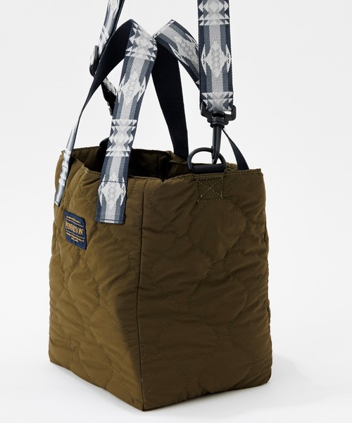 PENDLETON(ペンドルトン)の「PENDLETON/ペンドルトン キルティング トートバッグ(トートバッグ・レディース・ブラック/オリーブ・FREE)」の9枚目の写真