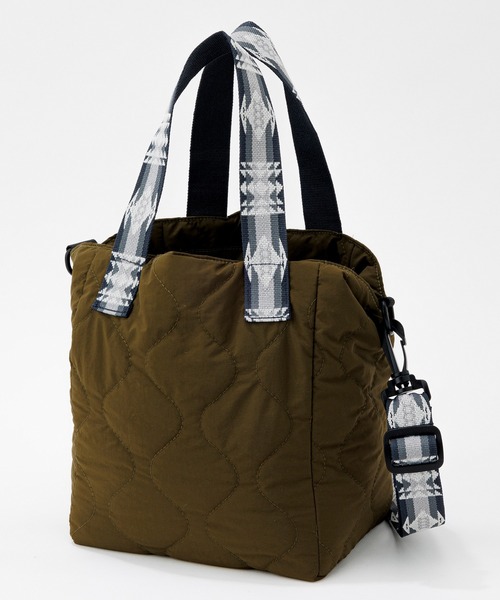 PENDLETON(ペンドルトン)の「PENDLETON/ペンドルトン キルティング トートバッグ(トートバッグ・レディース・ブラック/オリーブ・FREE)」の10枚目の写真
