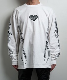 TRIPLE DAGGER LS(トリプルダガー LS）ビッグシルエット クルーネック プリント ロンT