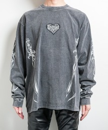 TRIPLE DAGGER LS(トリプルダガー LS）ビッグシルエット クルーネック プリント ロンT