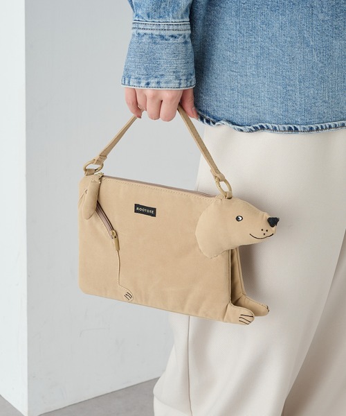 ROOTOTE(ルートート)の「【ROOTOTE】EU.ベビールー.オスワリパピーA 3623 犬/イヌ(ショルダーバッグ・レディース・グレー/ベージュ/ホワイト/ブラック・FREE)」の15枚目の写真