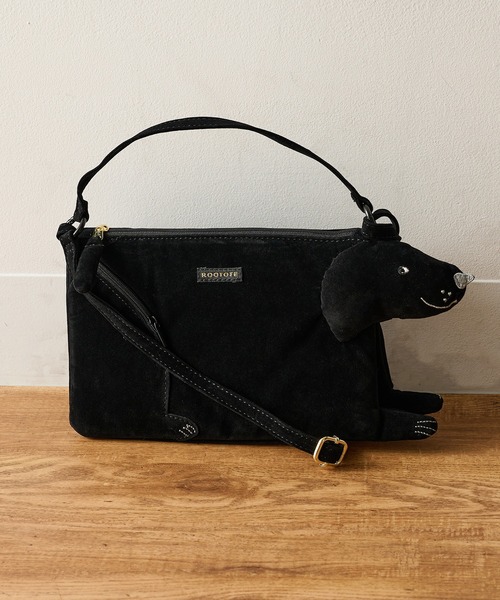 ROOTOTE(ルートート)の「【ROOTOTE】EU.ベビールー.オスワリパピーA 3623 犬/イヌ(ショルダーバッグ・レディース・グレー/ベージュ/ホワイト/ブラック・FREE)」の6枚目の写真