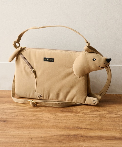 ROOTOTE(ルートート)の「【ROOTOTE】EU.ベビールー.オスワリパピーA 3623 犬/イヌ(ショルダーバッグ・レディース・グレー/ベージュ/ホワイト/ブラック・FREE)」の12枚目の写真
