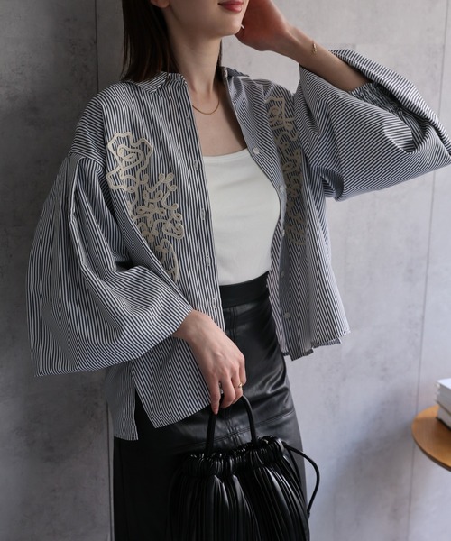 model：162cm 着用サイズ；F
