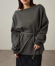 Omekashi | チョーカー付きオフショルスウェット(パーカー)