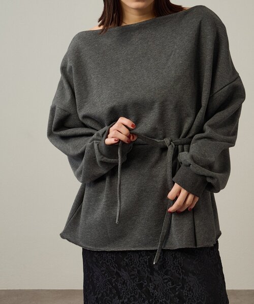 omekashi オフショルスウェット Omekashi（オメカシ）の「チョーカー付きオフショルスウェット