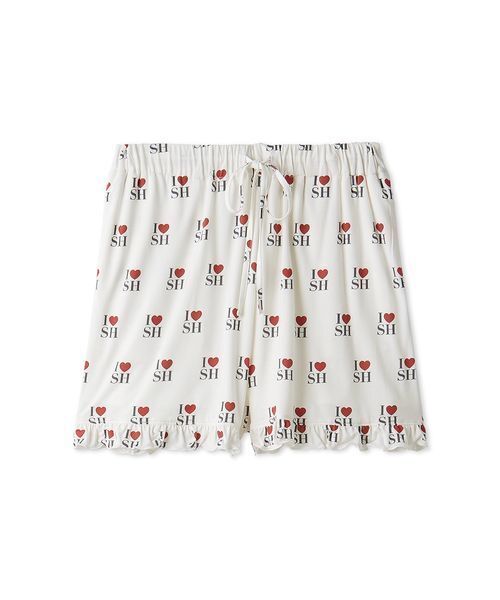 SNIDEL HOME（スナイデルホーム）の「【接触冷感】カットレーヨンショートパンツ（ルームウェア/パジャマ・レディース・ライトベージュ/ピンク/アイボリー・F）」の2枚目の写真