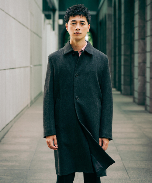 Mackintosh（マッキントッシュ）の「MACKINTOSH(マッキントッシュ) 別注 DUNKELD/ダンケルド Loro Piana Fabric（ステンカラーコート・メンズ・チャコールグレー・36/38/40/42）」の4枚目の写真