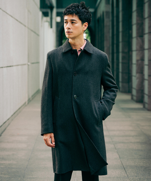 Mackintosh（マッキントッシュ）の「MACKINTOSH(マッキントッシュ) 別注 DUNKELD/ダンケルド Loro Piana Fabric（ステンカラーコート・メンズ・チャコールグレー・36/38/40/42）」の5枚目の写真