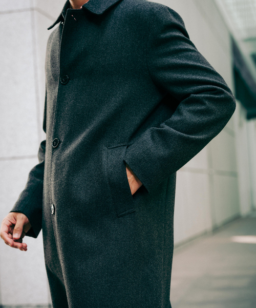 Mackintosh（マッキントッシュ）の「MACKINTOSH(マッキントッシュ) 別注 DUNKELD/ダンケルド Loro Piana Fabric（ステンカラーコート・メンズ・チャコールグレー・36/38/40/42）」の9枚目の写真