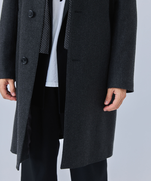 Mackintosh（マッキントッシュ）の「MACKINTOSH(マッキントッシュ) 別注 DUNKELD/ダンケルド Loro Piana Fabric（ステンカラーコート・メンズ・チャコールグレー・36/38/40/42）」の21枚目の写真