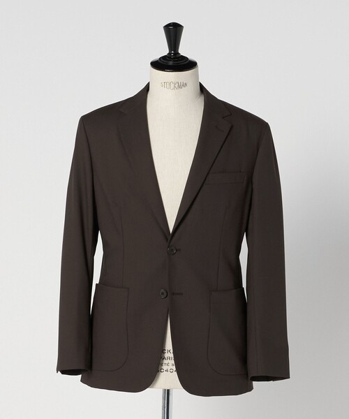 green label relaxing 上下スーツ　美品 ウール混 GREEN LABEL RELAXING STRONA生地 ウールスーツ ネイビー 44