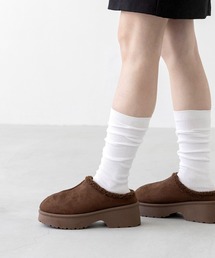 menue（メヌエ）の「厚底 ボア ムートンブーツ（ブーツ・レディース）」