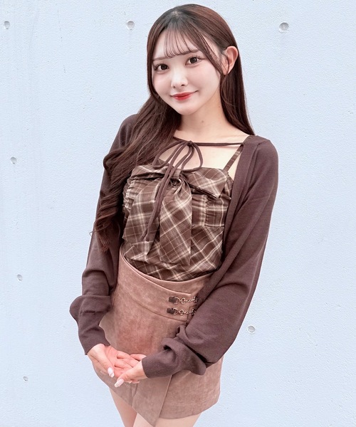 リボンキャミボレロアンサンブルニット（ニット/セーター