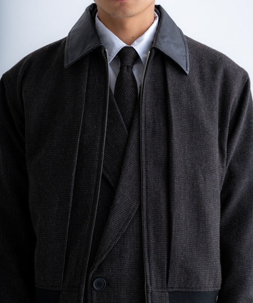 SINSS（シンス）の「Tweed short blouson / ツイードショートブルゾン