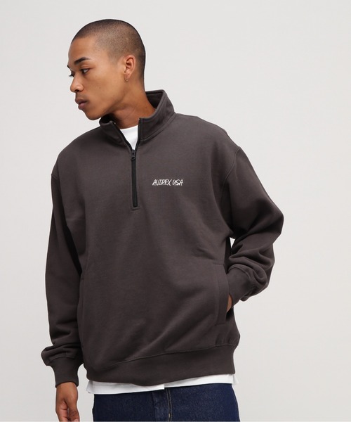 直営店限定》GRAFFITI HALF ZIP SWEAT / グラフィティ ハーフジップ