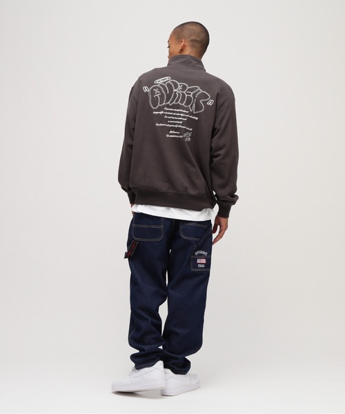 直営店限定》GRAFFITI HALF ZIP SWEAT / グラフィティ ハーフ