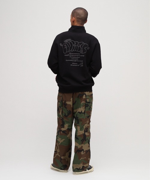 直営店限定》GRAFFITI HALF ZIP SWEAT / グラフィティ ハーフジップ