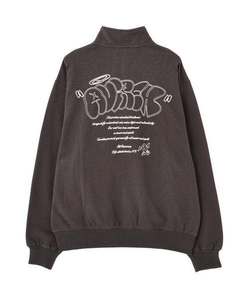 ぽ*様 AAPE NOW 黒フーディ セットアップ スウェット エイプ 値下げ相 直営店限定》GRAFFITI HALF ZIP SWEAT / グラフィティ ハーフ