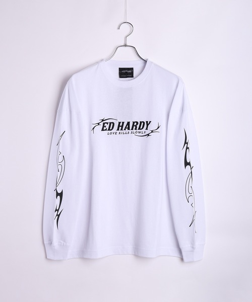 Ed Hardy(エドハーディー)の「ED HARDY トライバル Tシャツ 長袖(Tシャツ/カットソー・メンズ・ワイン/ブラック/ホワイト・M/L)」の5枚目の写真