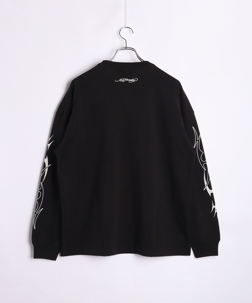 Ed Hardy(エドハーディー)の「ED HARDY トライバル Tシャツ 長袖(Tシャツ/カットソー・メンズ・ワイン/ブラック/ホワイト・M/L)」の4枚目の写真