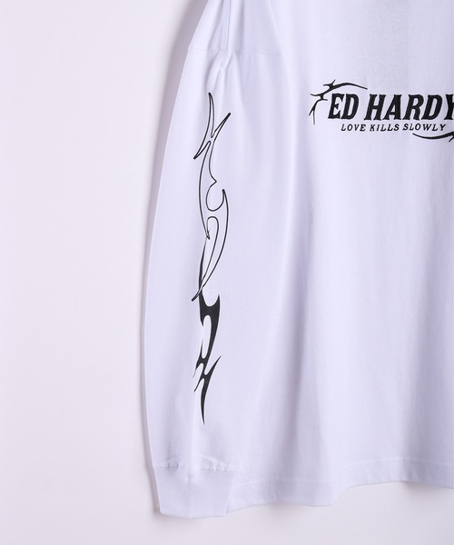 Ed Hardy(エドハーディー)の「ED HARDY トライバル Tシャツ 長袖(Tシャツ/カットソー・メンズ・ワイン/ブラック/ホワイト・M/L)」の19枚目の写真