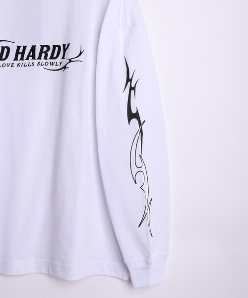 Ed Hardy(エドハーディー)の「ED HARDY トライバル Tシャツ 長袖(Tシャツ/カットソー・メンズ・ワイン/ブラック/ホワイト・M/L)」の18枚目の写真