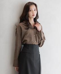 Andemiu | スウェードライクシャツ587166(シャツ/ブラウス)