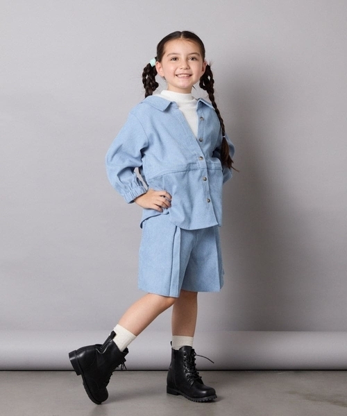 a.v.v（アーヴェヴェ）の「[19-24cm]【ファスナー付きで楽ちん/セレモニーにもOK】レースアップショートブーツ（ブーツ・キッズ・ブラック・20/19/21/22/24/23）」の7枚目の写真