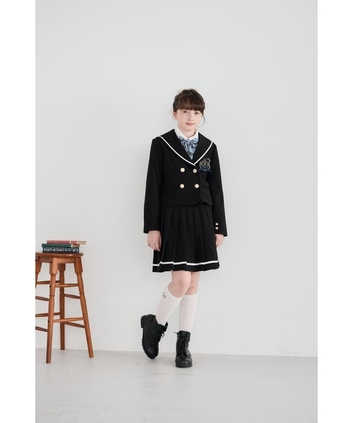 a.v.v（アーヴェヴェ）の「[19-24cm]【ファスナー付きで楽ちん/セレモニーにもOK】レースアップショートブーツ（ブーツ・キッズ・ブラック・20/19/21/22/24/23）」の13枚目の写真