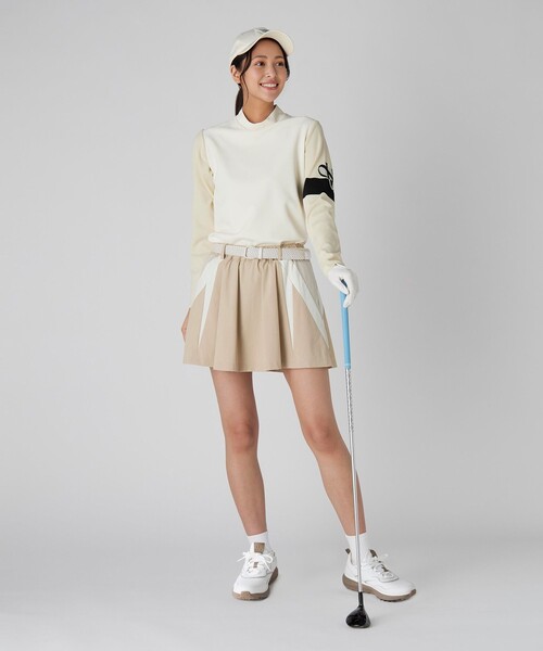 セール】ウィメンズ コンビ モックネック ニット（ニット/セーター