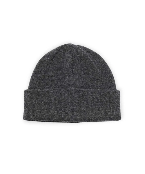 yoko sakamoto（ヨーコサカモト）の「【YOKO SAKAMOTO】 KNIT BIG WATCH CAP - HARD TWIST（ニットキャップ/ビーニー・メンズ・ブラック/チャコールグレー・FREE）」の2枚目の写真