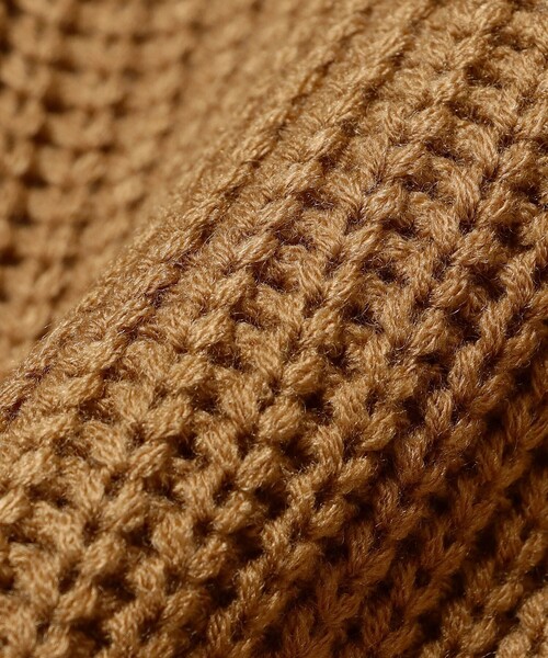 B:MING by BEAMS（ビーミングバイビームス）の「クレイジー ニット プルオーバー 2025FW（90～140cm）（ニット/セーター・キッズ・ベージュ/ダークグリーン・M(110-120)/L(130-140)/S(90-100)）」の16枚目の写真