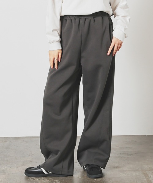 Honeys（ハニーズ）の「スウェットカーブパンツ（スウェットパンツ・レディース・杢グレー/ブラック/ピンク/チャコール・SS/S/M/LL/L）」の3枚目の写真