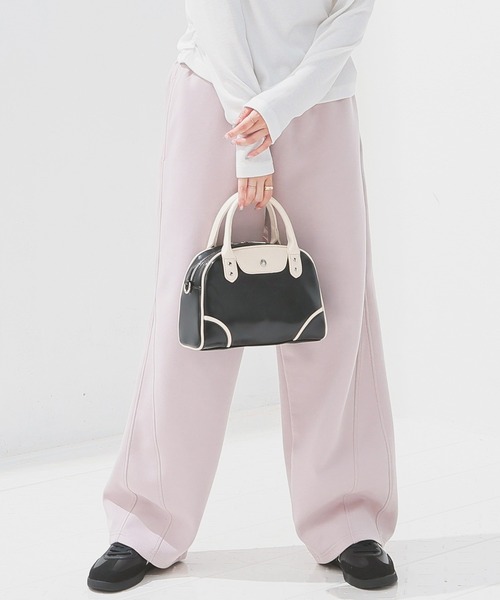 Honeys（ハニーズ）の「スウェットカーブパンツ（スウェットパンツ・レディース・杢グレー/ブラック/ピンク/チャコール・SS/S/M/LL/L）」の11枚目の写真