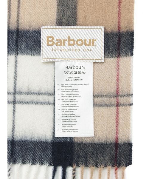 SNIDEL(スナイデル)の「【Barbour】マフラー(ストール/ショール・レディース・ベージュ/ピンク・F)」の4枚目の写真