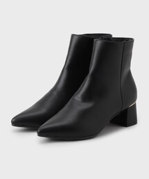 index | 【抗菌防臭】レザー調スムースショートブーツ(ブーツ)