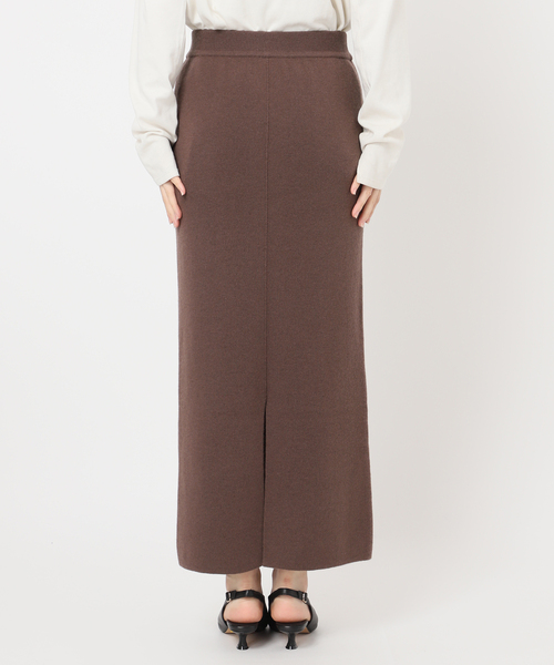 SLOBE IENA(スローブイエナ)の「《セットアップ対応可/追加》ウォッシャブルスムースニットスカート(スカート・レディース・ブラック/ブラウン・38/40)」の17枚目の写真
