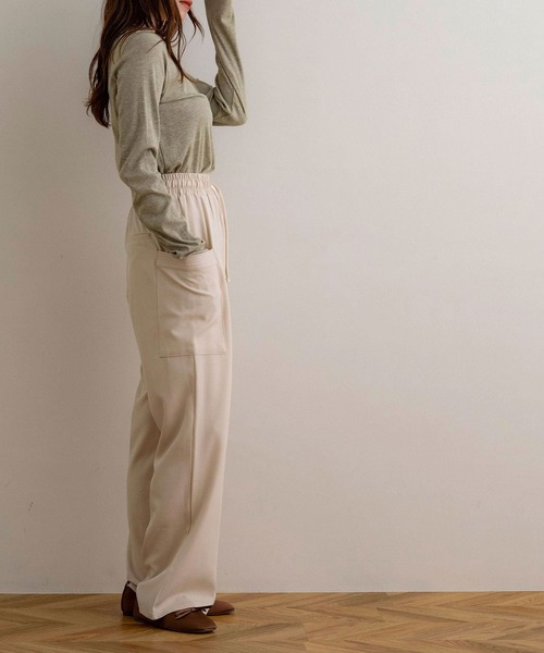 NOAHL(ノアル)の「【NOAHL】ラメリブロンT(Tシャツ/カットソー・レディース・グリーン系/チャコール/オフホワイト/ブラウン系・FREE)」の18枚目の写真