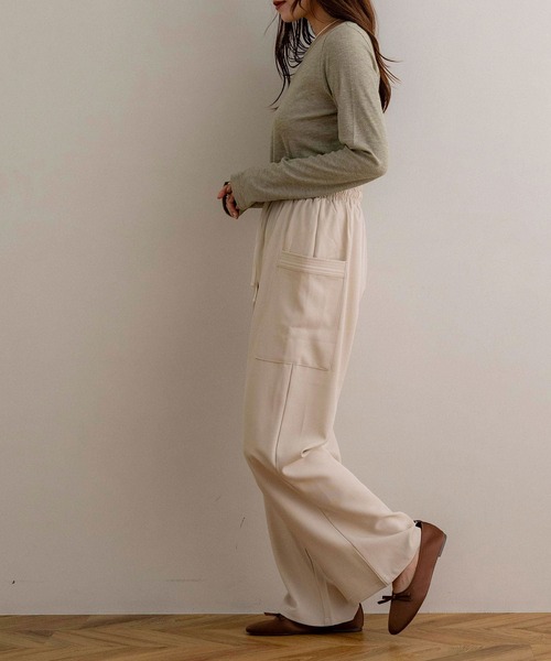 NOAHL(ノアル)の「【NOAHL】ラメリブロンT(Tシャツ/カットソー・レディース・グリーン系/チャコール/オフホワイト/ブラウン系・FREE)」の19枚目の写真