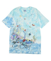 LIQUID BLUE（リキッドブルー）の「【USED】90's LIQUID BLUE “Coral Reef Aquatic Paradise” タイダイ アニマル Tシャツ USA製（Tシャツ/カットソー）」