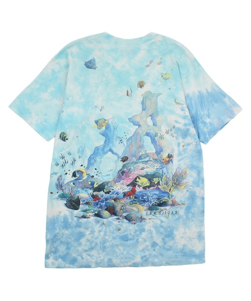 LABORATORY R(ラボラトリーアール)の「【USED】90's LIQUID BLUE “Coral Reef Aquatic Paradise” タイダイ アニマル Tシャツ USA製(Tシャツ/カットソー・メンズ・ブルー・LARGE)」の12枚目の写真