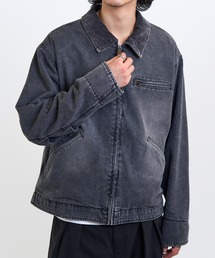 MAGASIN DE MODE Brew（マガジンデモードブリュー）の「【MAGASIN DE MODE Brew】ウォッシュ加工ダックジャケット 320443 WINS（カバーオール）」